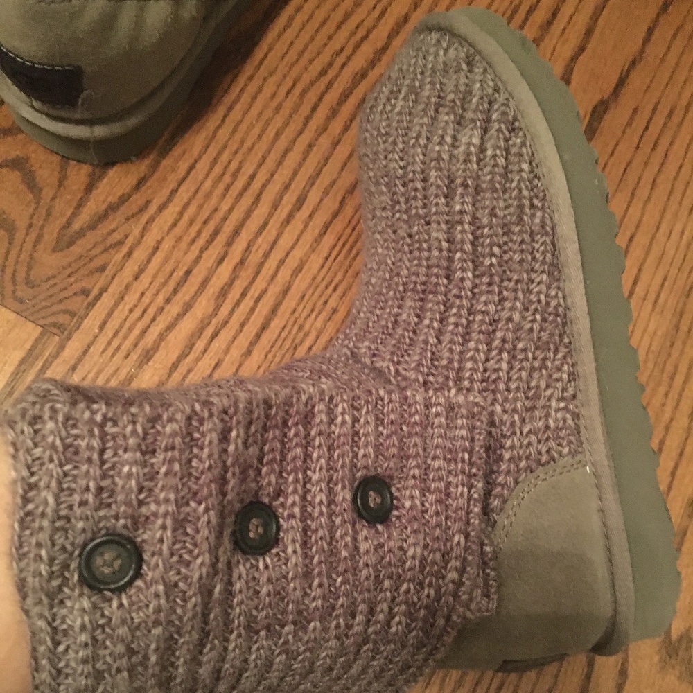 UGGS Classic Cardy II Knit Boot in Gray